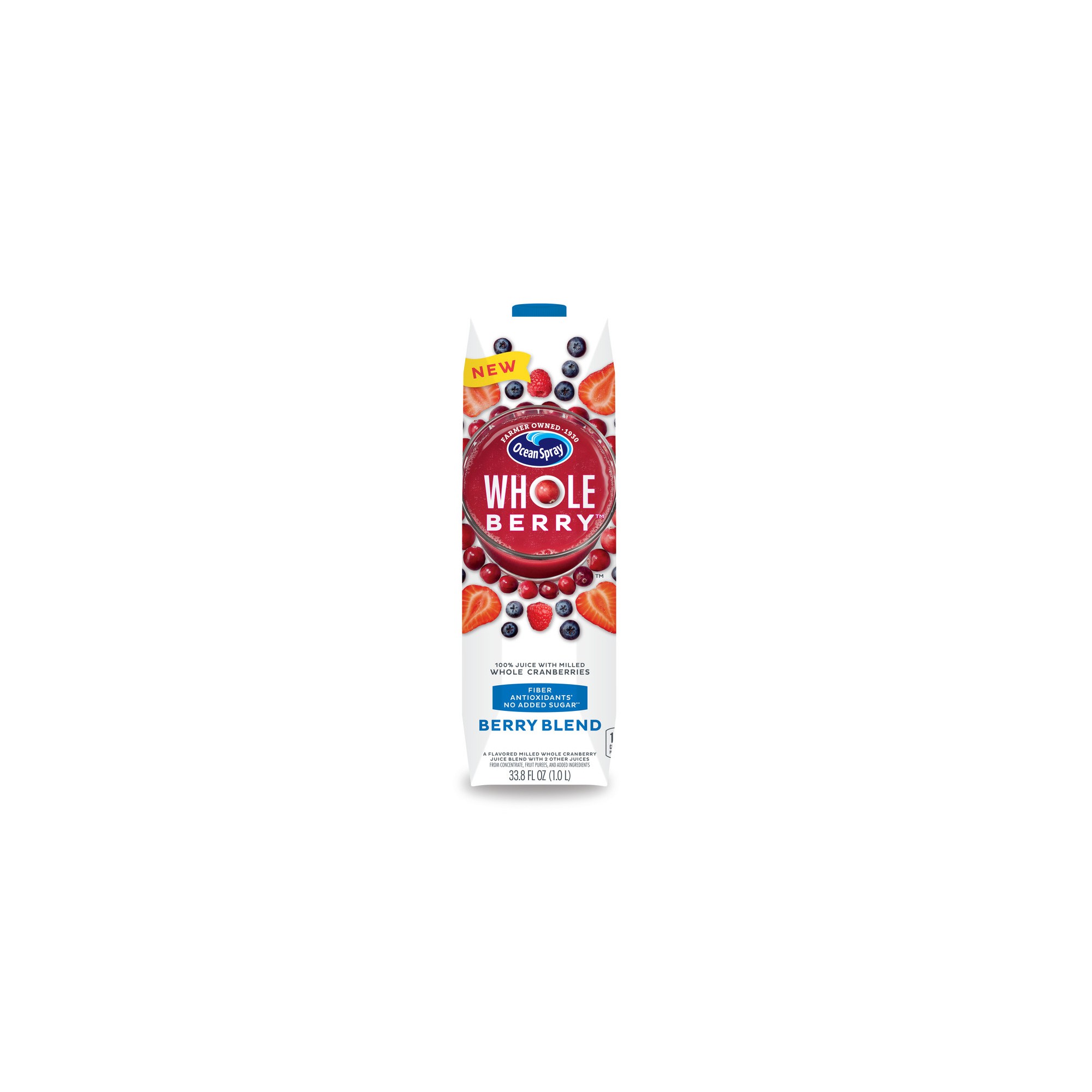 Ocean Spray Whole Berry Berry Blend Juice - 33.8 Fl Oz Carton thumbnail