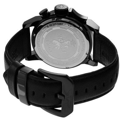 Men's Invicta 20140 I-Force Stainless Steel Leather Quartz Chronograph Watch - Black, Size: Small thumbnail