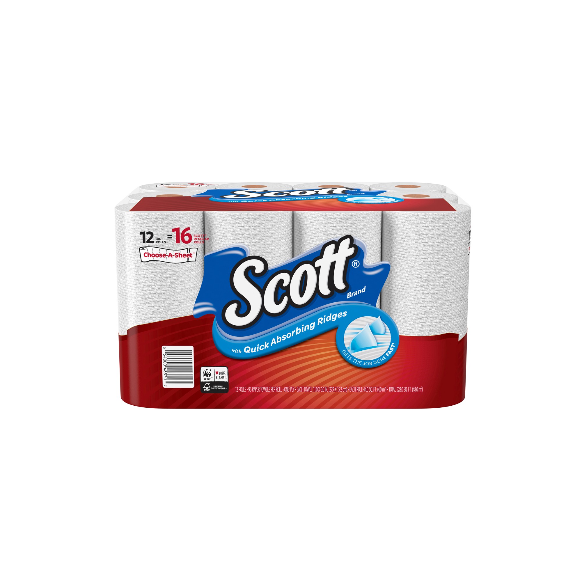 Scott Choose-a-Sheet Paper Towel (12 Big Rolls) 48370 Pack of 2 thumbnail