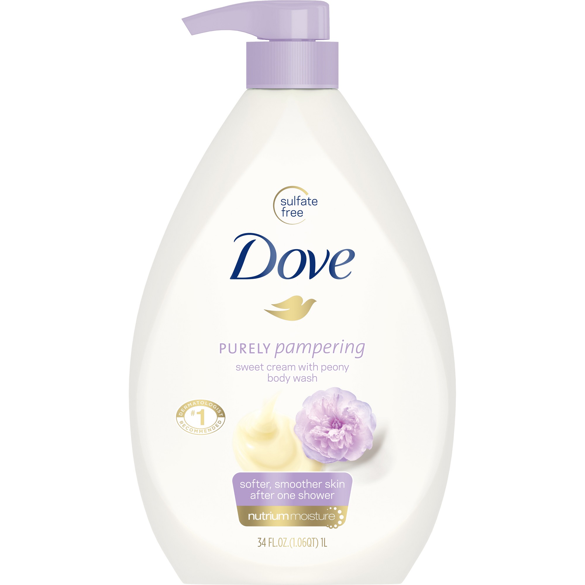 Dove Body Wash for Women Moisturizing Renew Peony & Rose Oil Cleanser All Skin  30.6 Oz with Pump thumbnail
