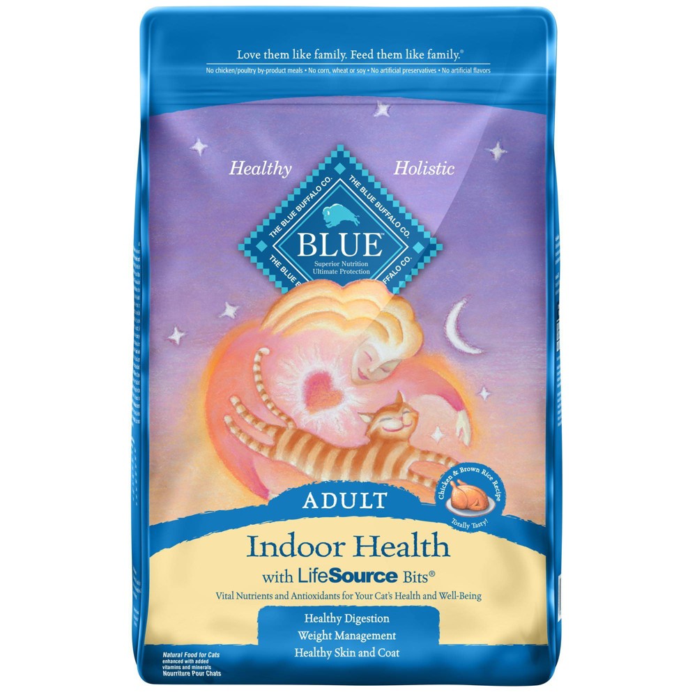 Blue Buffalo Tastefuls Chicken and Brown Rice Adult Indoor Dry Cat Food  10-lb Bag