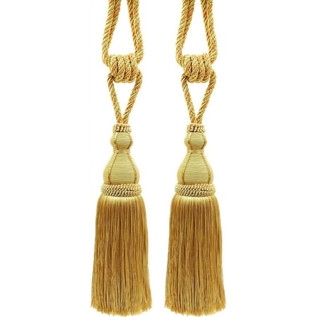 Collection Large Curtain & Drapery Tassel Tieback  Tassel Length 12  (30.5Cm)  30  Spread (76Cm) (Style# TBH15) Canary Multicolor #4875 (Dark   Yellow