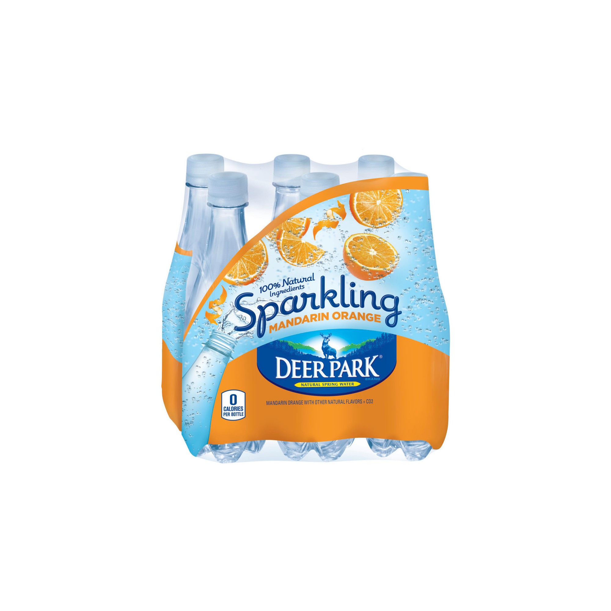 Deer Park Brand Sparkling Natural Spring Water - Mandarin Orange - 6pk/16.9 Fl Oz Bottles thumbnail