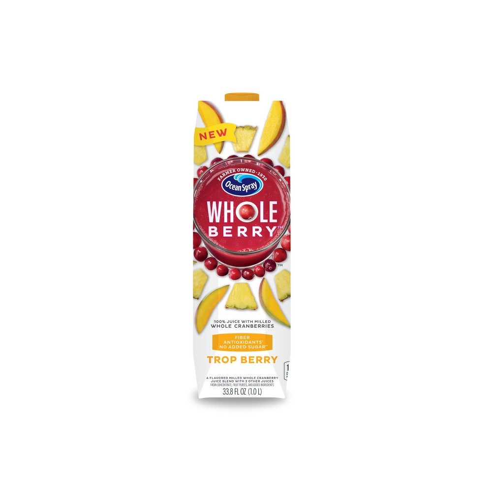Ocean Spray Whole Berry Tropical Fruit Juice - 33.8 Fl Oz Carton