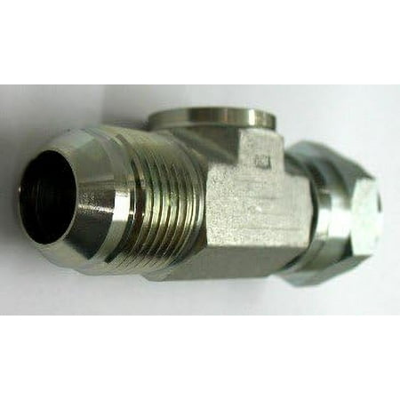 AF GP-6504-08-08-4 - 1/2 Male JIC (3/4  -16 Threads) X 1/2 Female JIC (3/4  -16 Threads) X 1/4 Female O-Ring (7/16  -20 Threads) - Gageport Fitting