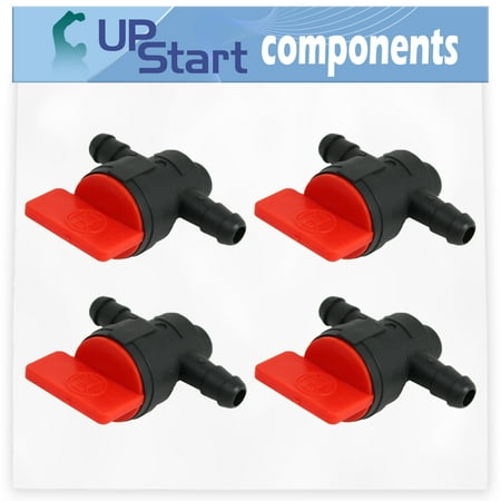 4-Pack 698183 Fuel Shut Off Valve Replacement for Briggs & Stratton 21B807-0134-B1 Engine - Compatible with 494768 Fuel Cut Off Shut Off Valve