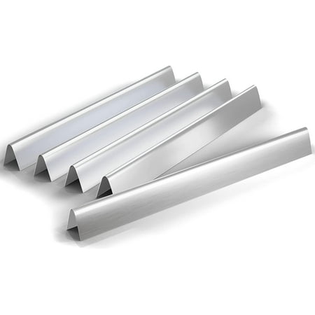 Grisun 7540 24.5 Inches Flavor Bars for Weber Genesis 300 Series  E310  E320  S310  S320 (with Side Control Panel)  17GA Stainless Steel Heat Plates f