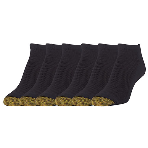 Womens Gold Toe(R) 6pk. Fashion Cushion Mesh Liner Socks