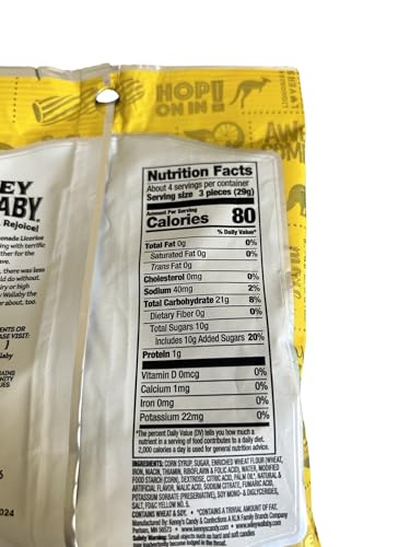 Wiley Wallaby  Lemonade Licorice Candy  Vegan  Fat Free  No High Fructose Corn Syrup  2 - Packs thumbnail