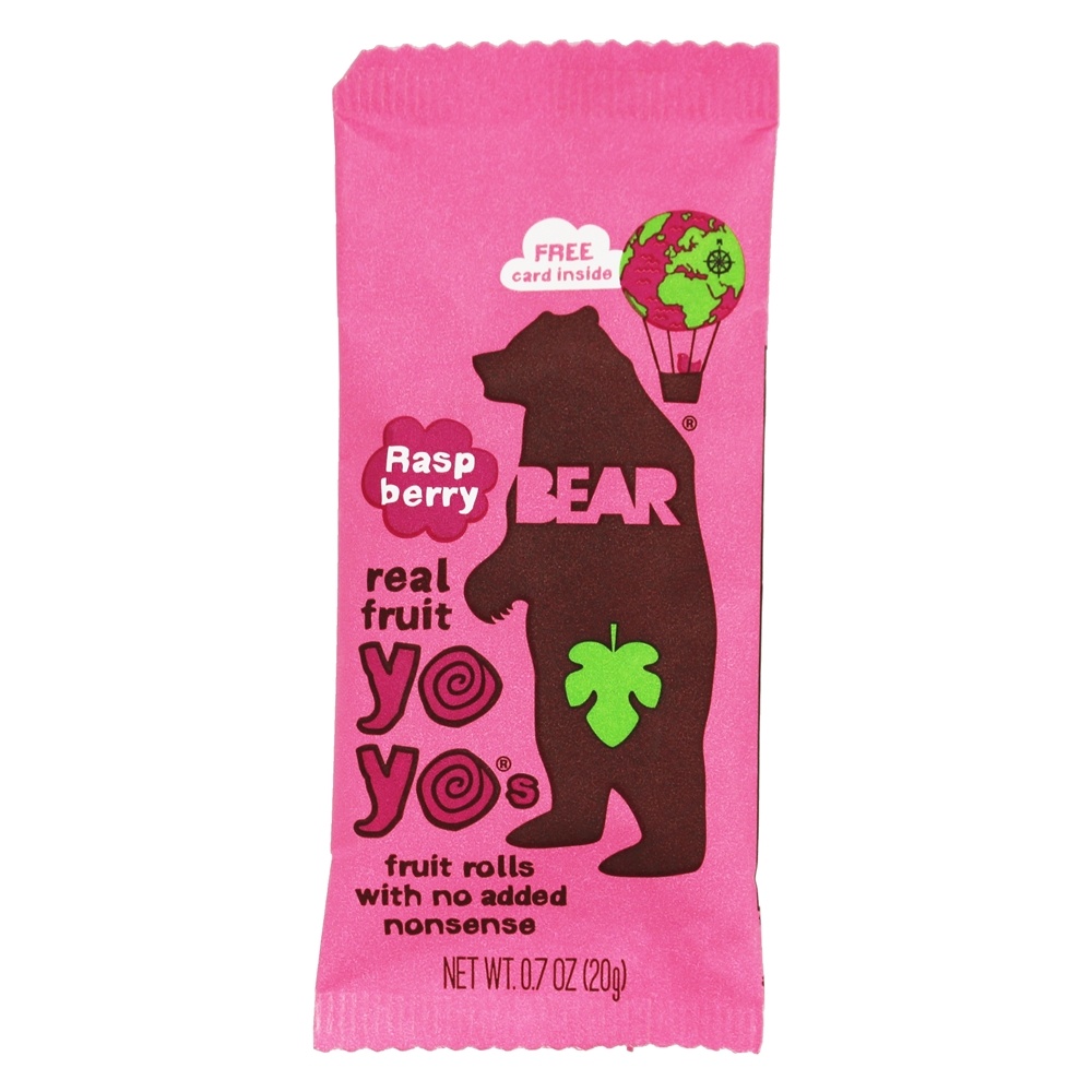 BEAR YOYOS RASPBERRY FRUIT ROLL, 0.7 OZ