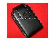 RIM Leather Swivel Holster for BlackBerry 8530 and 9300 - 1 Pack - Retail Packaging - Black