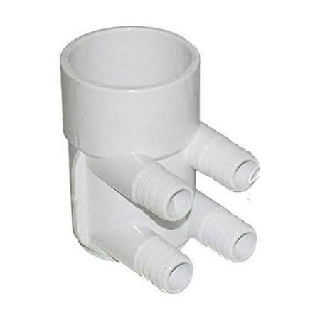 Compatible with Marquis Spas Manifold 4 Port 3/4In Barbed X 2In Slip X Blind End MRQ250-0134