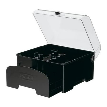 Collection 12-Cup Accessory Storage Case for Food Processors  Black  7 T X 9 W