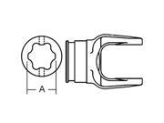 80722 New Inboard Yoke Made to Fit Amadas 2110 9097 9297 9597 9797 9897 2580 +