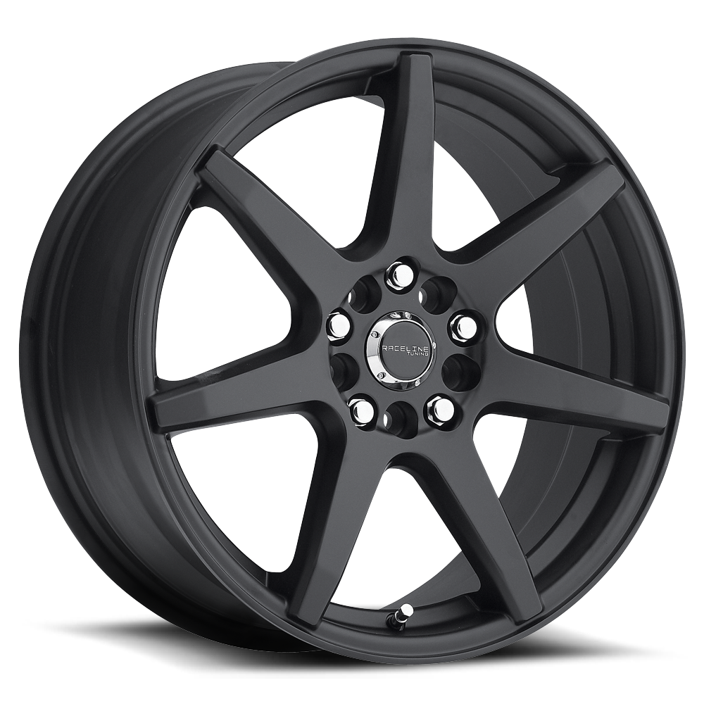 Raceline 131B-EVO 16  Cast Aluminum Wheel  EVO BLACK 16X7 5X108/5X114.3 +20mm