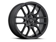 Raceline 141B-Mystique 17  Cast Aluminum Wheel  MYSTIQUE BLACK 17X7.5 5X110/5X115 +40mm