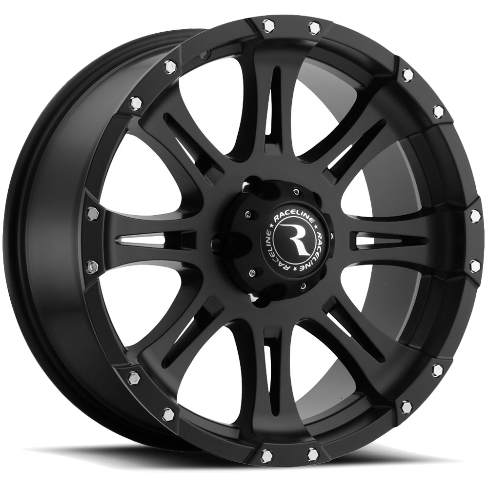 Raceline 981-RAPTOR 16  Cast Aluminum Wheel  RAPTOR BLACK 16X8 5X5 0mm
