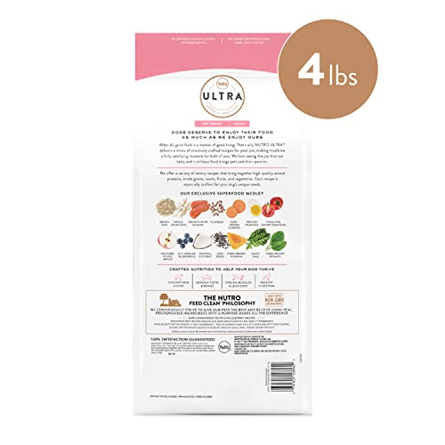 NUTRO ULTRA Adult Toy Breed High Protein Natural Dry Dog Food with a Trio of Proteins from Chicken, Lamb and Salmon, 4 Lb. Bag thumbnail