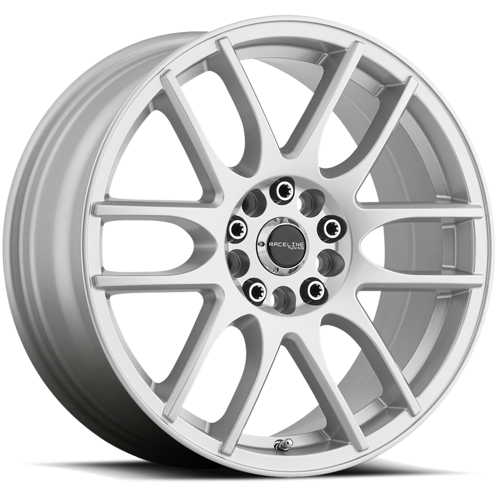 Raceline 141S-Mystique 17  Cast Aluminum Wheel  MYSTIQUE SILVER 17X7.5 4X100/4X108 +40mm