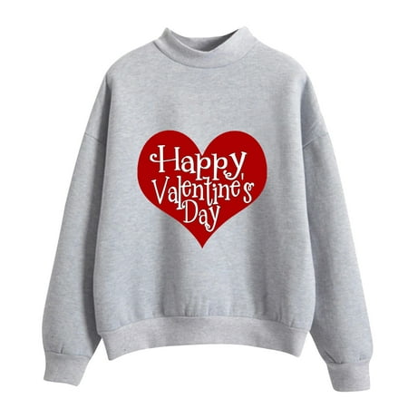 GWAABD Pullover for Women Women Printing Sweatshirt Top Long Sleeved Sweatshirt Casual Blouse Temperament Pullover Top