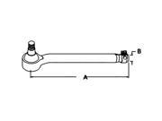 ZP0501205462 Fits Ford / Fits New Holland Tractor RH Tie Rod TW15 TW5 8530 8630