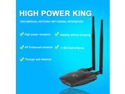 3000mW USB Wireless Network Card Wifi Adapter Receiver Dual Wifi Aerial 3070 Black