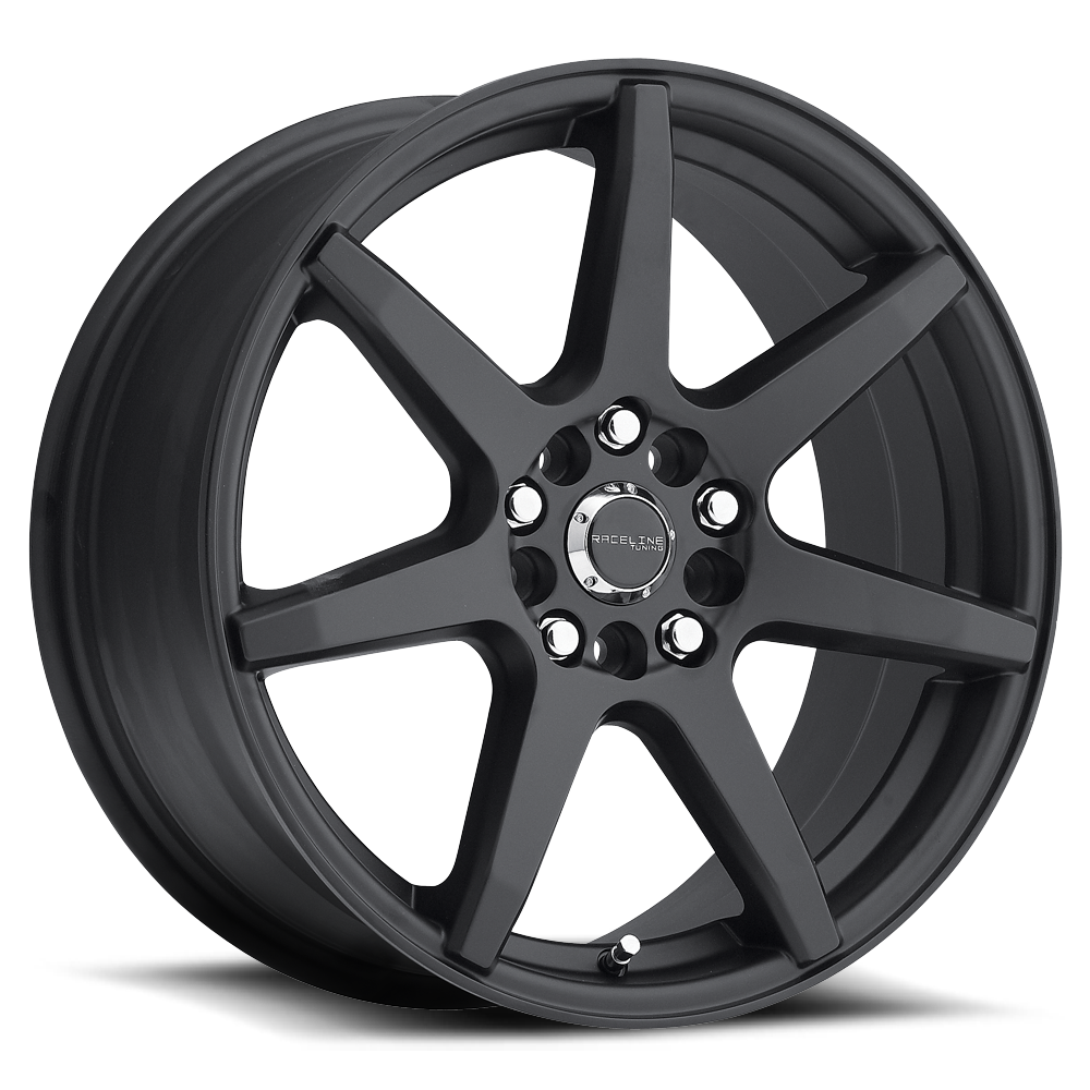 Raceline 131B-EVO 16  Cast Aluminum Wheel  EVO BLACK 16X7 5X108/5X114.3 +40mm
