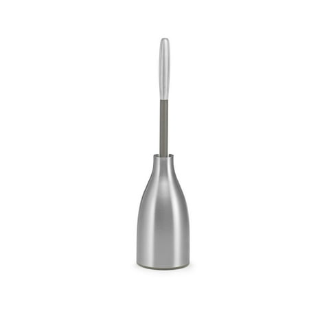 Polder Polder BTH-6317-47T Toilet Brush Holder  Silver  17 in