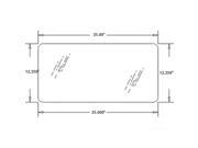 R201481 Lower Rear Glass Made to Fit John Deere Tractors 5220 5225 5320 5325 5420 and More