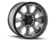 Dirty Life Ironman-9300 17x8.5 5x127 -6et 83.82cb Matte Gunmetal/black Beadlock