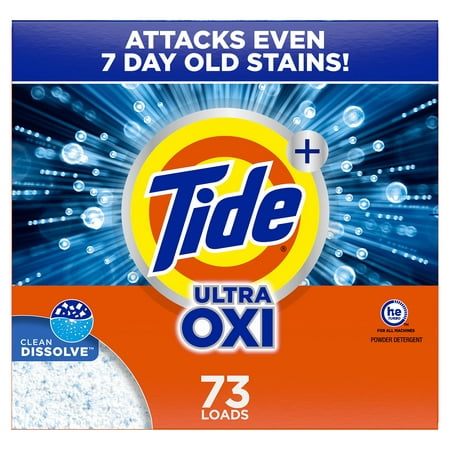 Tide Plus Ultra Oxi Powder Laundry Detergent  73 Loads  127 Oz