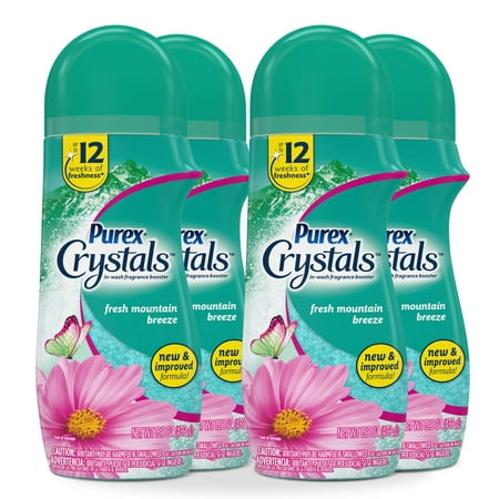Purex Crystals in-Wash Fragrance and Scent Booster  Fresh Mountain Breeze  15.5 Ounce (Pack of 4)