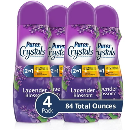 Purex Crystals in-Wash Fragrance and Scent Booster  Lavender Blossom  21 Ounce  4 Count