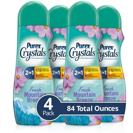 Purex Crystals in-Wash Fragrance and Scent Booster  Fresh Mountain Breeze  21 Ounce  4 Count