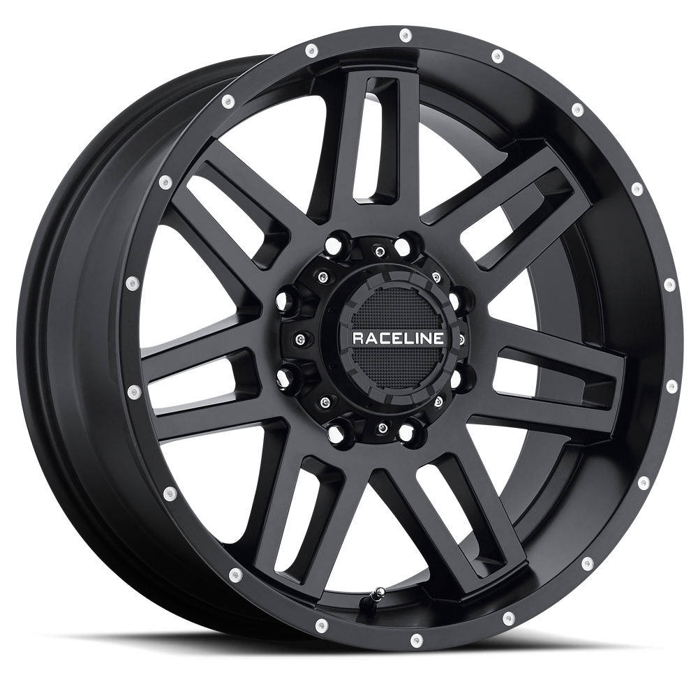 Raceline 931B-INJECTOR 16  Cast Aluminum Wheel  INJECTOR BLACK 16X8 5X4.5/5X5 0mm Fits Select: 2013 TOYOTA TACOMA DOUBLE CAB  2014 TOYOTA TACOMA
