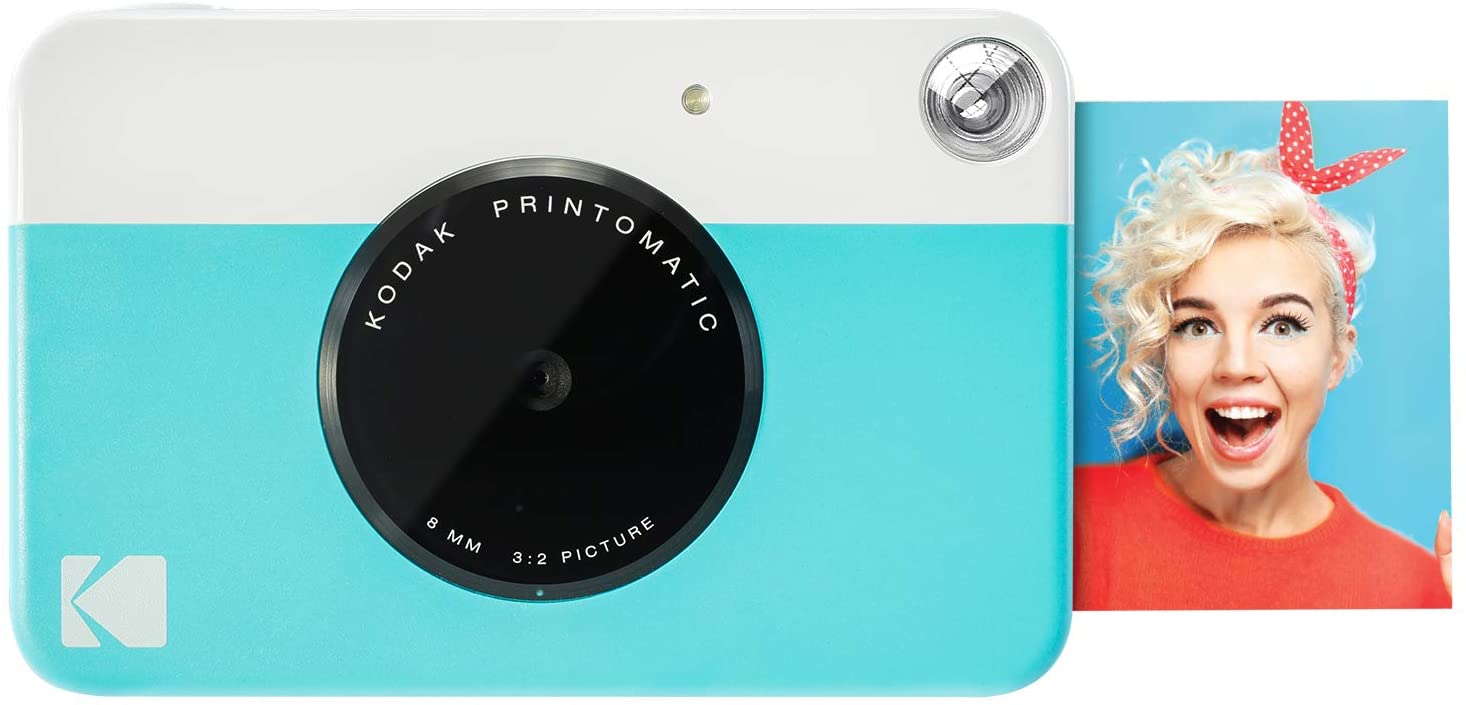 Kodak Printomatic Optical Viewfinder Zink 2x3 Photo Paper Printing Instant Camera  Blue