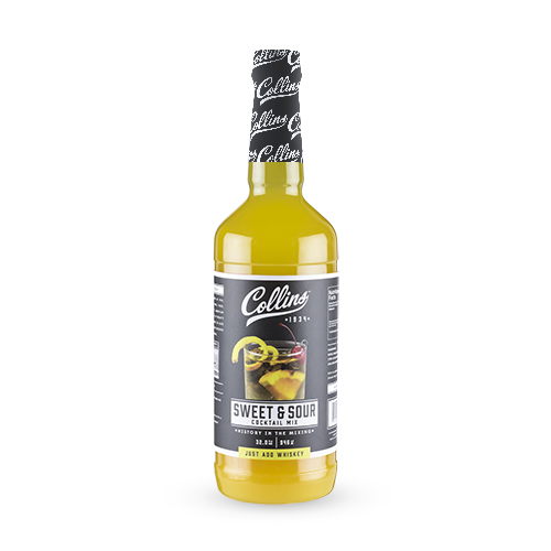 Collins Sweet and Sour Mix | Made with Real Orange and Lemon Juice | Classic Cocktail Recipe Ingredient  32 Fl Oz
