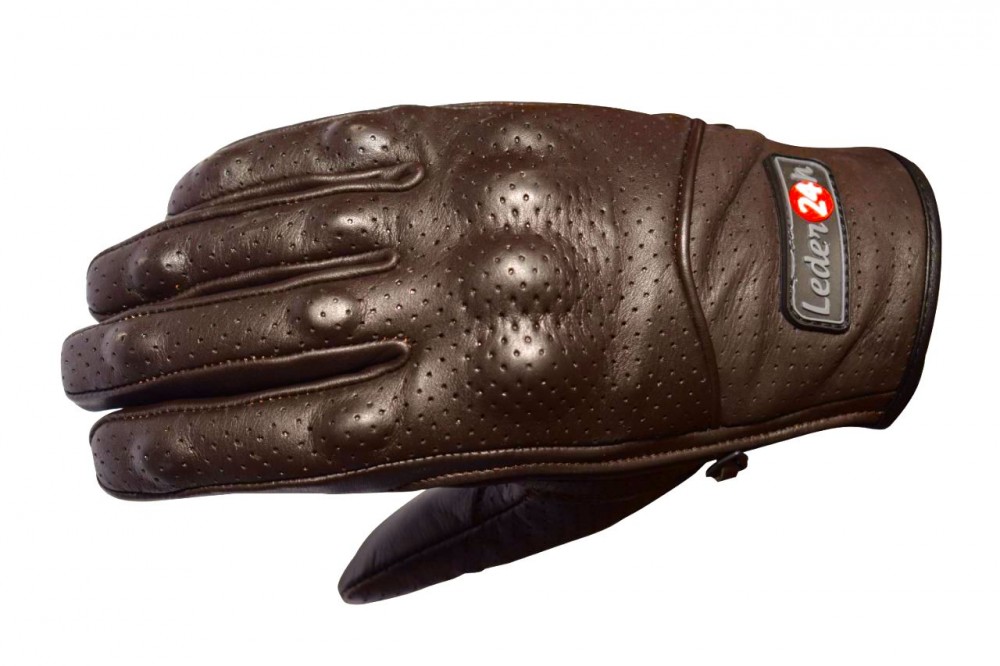 Leder24h Motorrad Handschuhe 3070