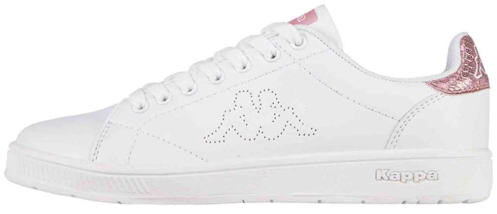 Kappa Court Glory Sneakers Turnschuhe Freizeitschuhe 242347 1021 WeiB Rosa NEU