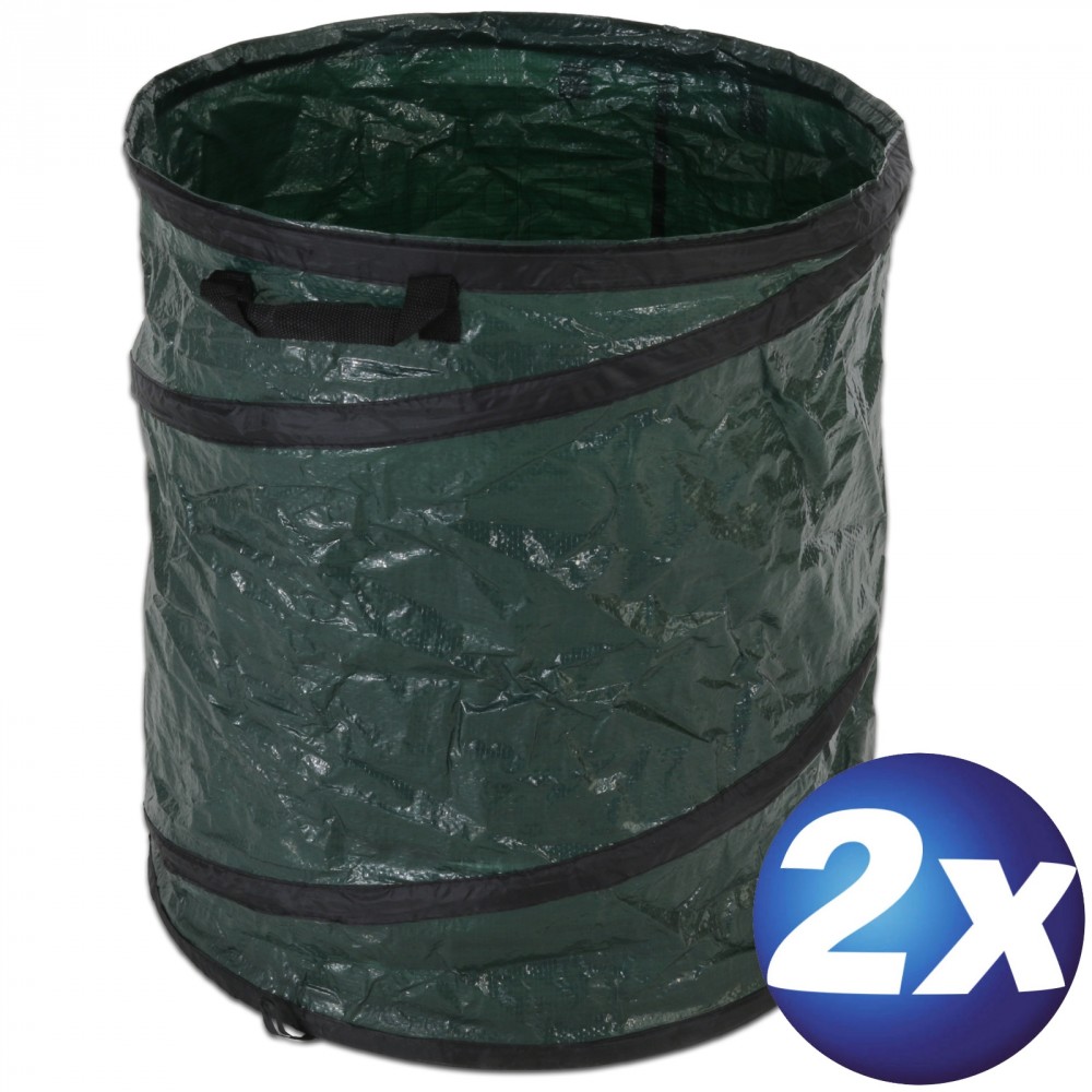 XXX 2x Faltbare Garten-Abfallsäcke Pop-up 100 L Typ 1128 XXX