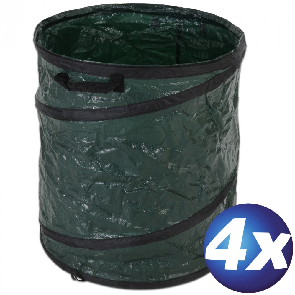 XXX 4x Faltbare Garten-Abfallsäcke Pop-up 100 L Typ 1128 XXX
