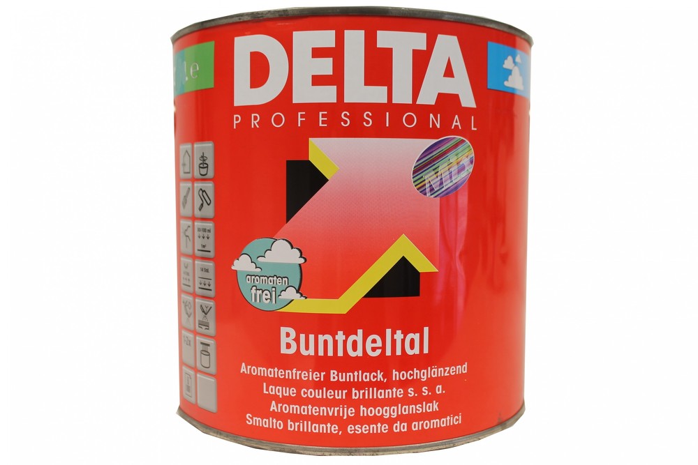 Delta Professional Buntdeltal-Mix RAL 1021 Rapsgelb Hochglänzend 1 Liter