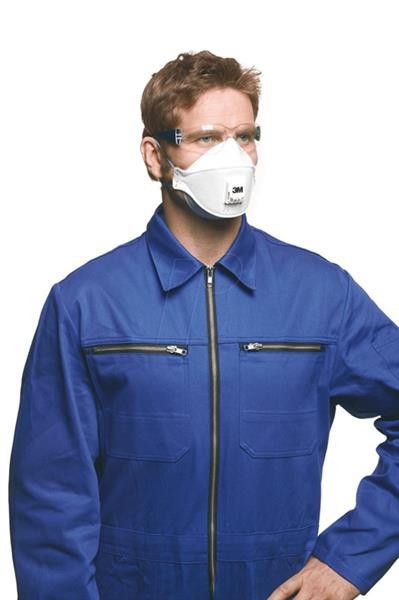 3M Aura Disposable Particulate Respirator 9332+, FFP3, Valved, Pack of 10 Masks, 3-Panel Design, High Performance Filter Material, Adjustable Nose