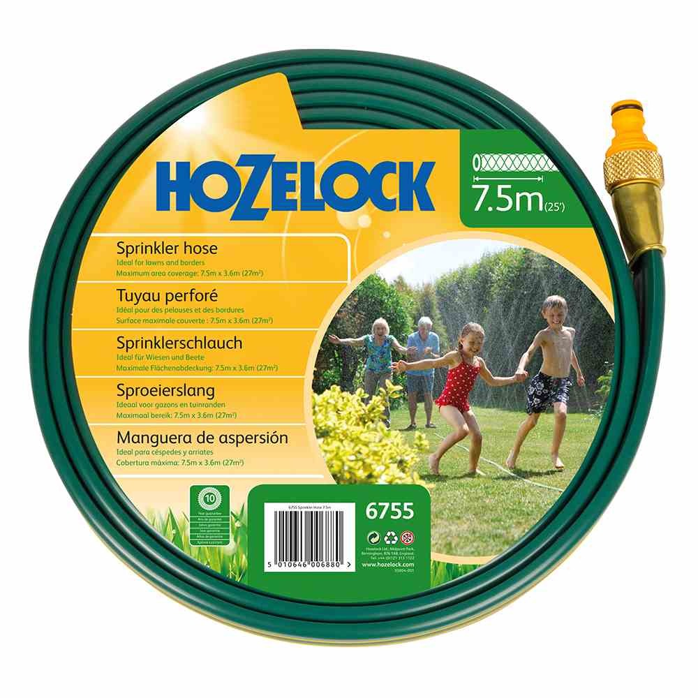 Hozelock Flat Water Sprinkler and Soaker Hose Pipe 7.5m