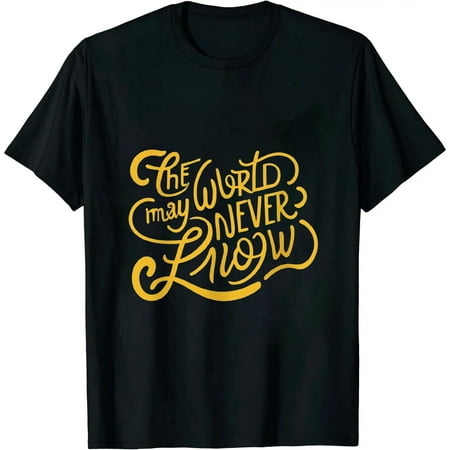 COMIO the World May Never Know Tootsie Pop Unisex T-Shirt Black Black