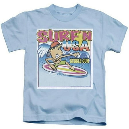 Trevco Dubble Bubble-Surfn Usa Gum 18-1 Tee - Light Blue- Large 7