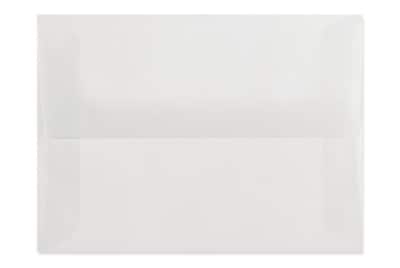 LUX 6 X9 1/2  30lbs. Square Flap Envelopes W/Peel & Press Clear Translu 4890-00-50