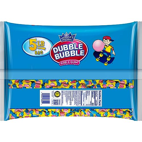 Dubble Bubble Original Twist Bubble Gum - Individually Wrapped Candy - Gluten Free, Kosher & Peanut Free - 5 Pound Bag thumbnail