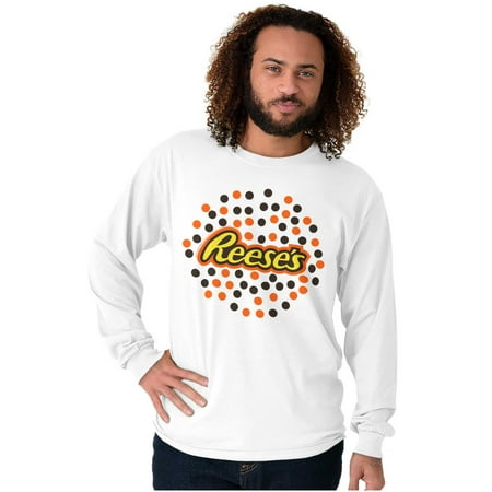 Reese S Chocolate Pieces Candy Dots Long Sleeve TShirt Men Women Brisco Brands M