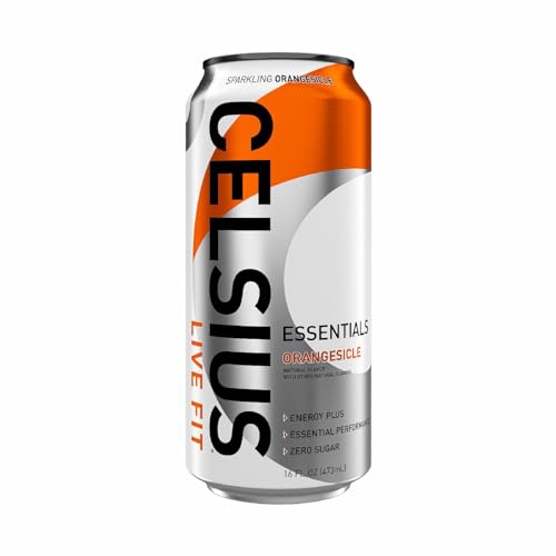 CELSIUS ESSENTIALS  Sparkling Orangesicle  Performance Energy Drink 16 Fl Oz Single Can